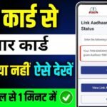 pan aadhar se link hai kaise pata kare